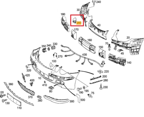NEW MB E W211 FRONT RIGHT HEADLIGHT WASHER COVER CAP A21188008059999 ORIGINAL