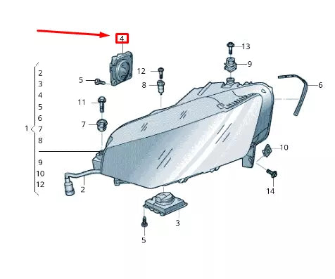 NEW VW ARTEON 3H7 FRONT HEADLIGHT LED LIGHT CONTROL UNIT 8V0907399D ORIGINAL