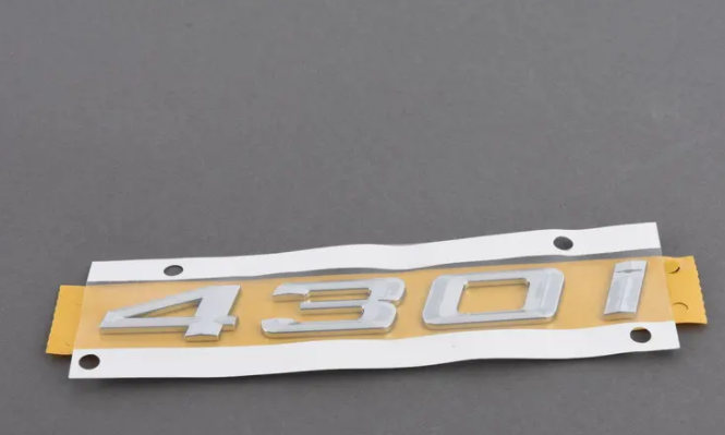 new bmw 4 cabrio f33 rear trunk boot lid badge 430i 51147423948 original