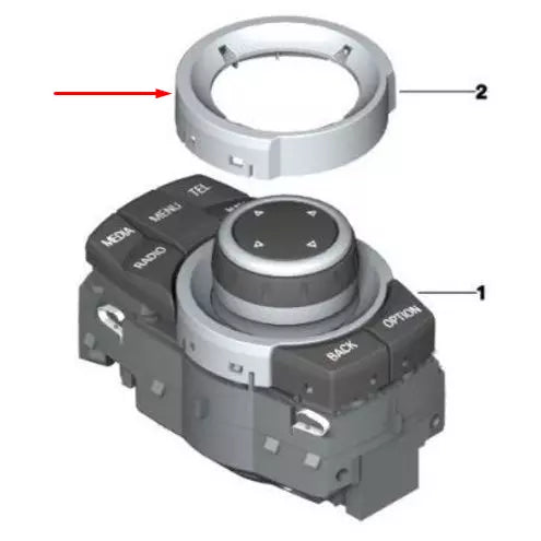 NEW BMW 3 E90 NAVIGATION CONTROLLER RING 65829353030 9353030 2008 ORIGINAL
