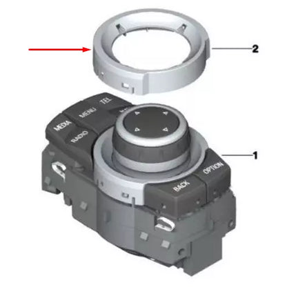 NEW BMW 3 E90 NAVIGATION CONTROLLER RING 65829353030 9353030 2008 ORIGINAL