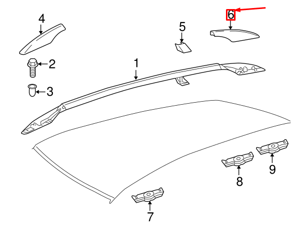 NEW VW GOLF MK5 TOURING REAR RIGHT RALLY BLACK COVER 1K986015003C ORIGINAL