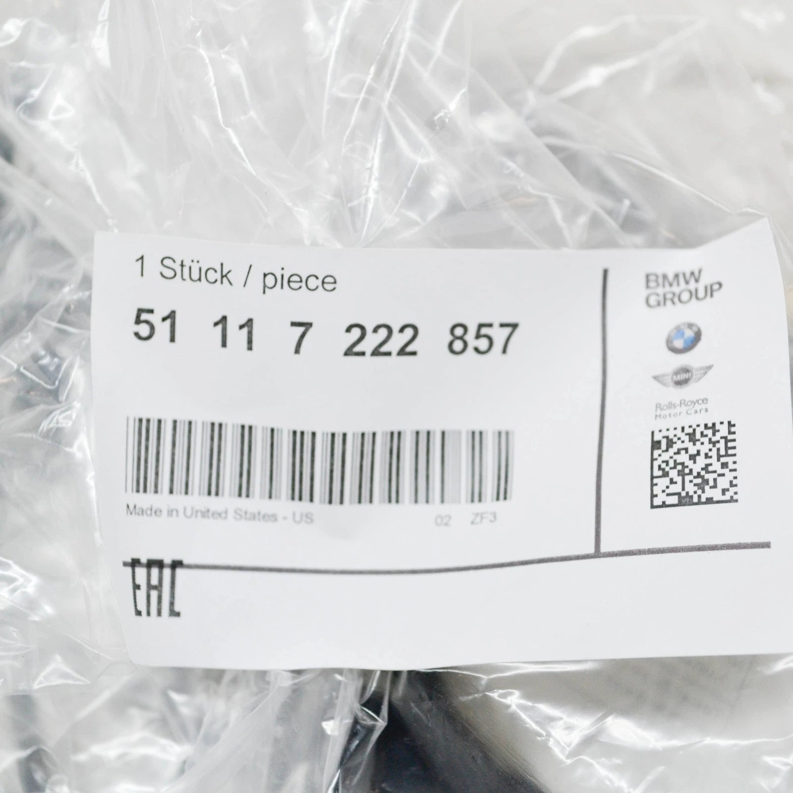 NEW BMW X5 E70 FRONT BUMPER LEFT OPEN GRILLE 51117222857 7222857 ORIGINAL