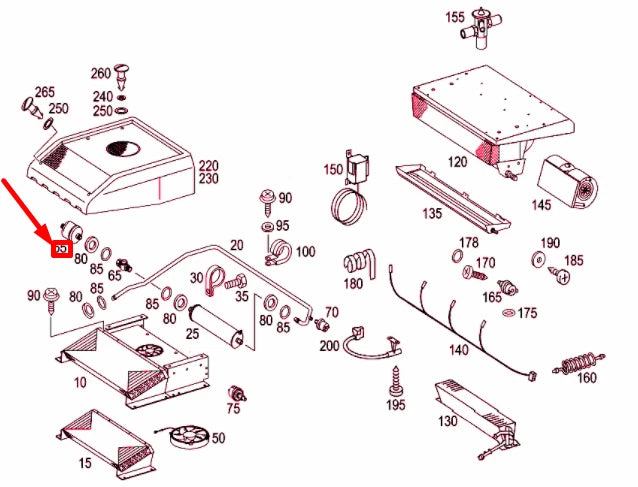 NEW MB SPRINTER W903 ROOF AIR CONDITIONER DRYER CARTRIDGE A0008342269 ORIGINAL