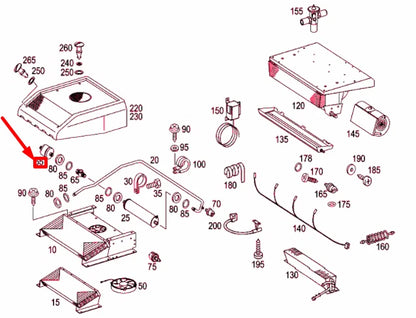 NEW MB SPRINTER W903 ROOF AIR CONDITIONER DRYER CARTRIDGE A0008342269 ORIGINAL