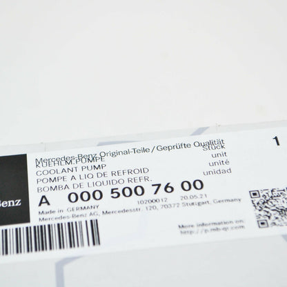 NEW MERCEDES-BENZ GLE W167 AUXILIARY WATER PUMP A0005007600 ORIGINAL