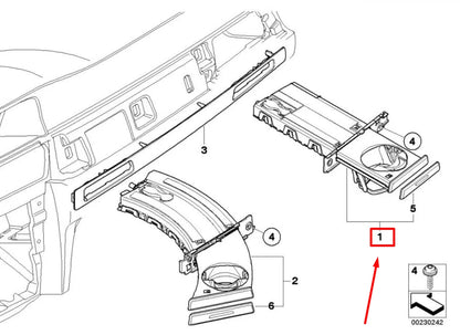 NEW BMW 3 E90 RIGHT DASHBOARD CUP HOLDER 51459173473 9173473 ORIGINAL