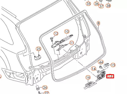 NEW AUDI Q7 4L REAR TRUNK LOCK LATCH 4F9827505A