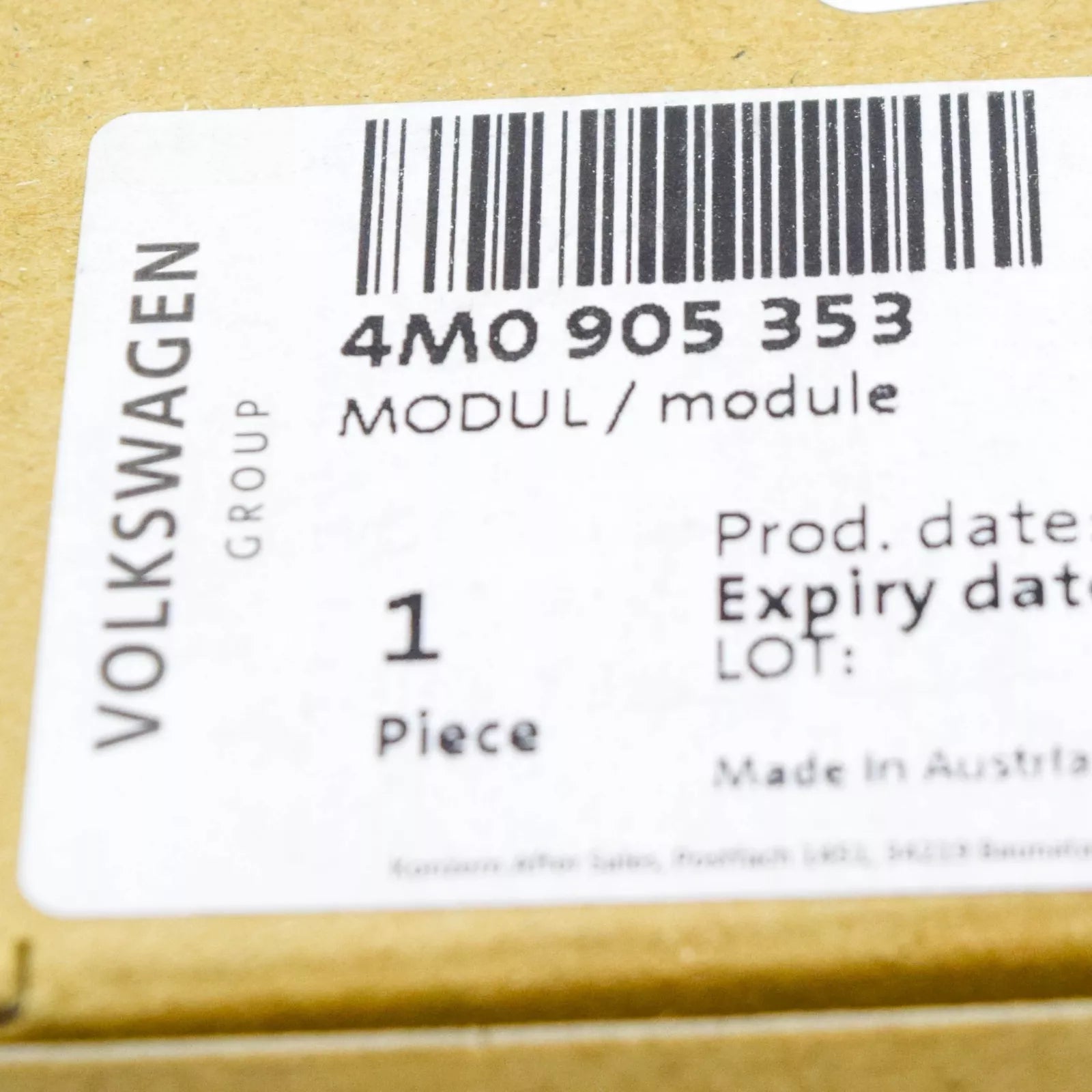 NEW AUDI Q7 4M FRONT LEFT HEADLIGHT CONTROL MODULE 4M0905353 ORIGINAL