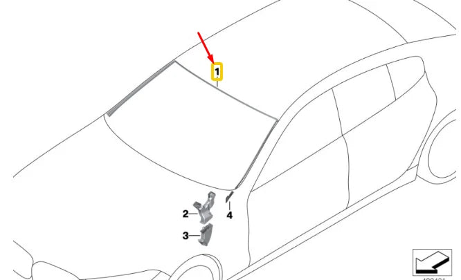 NEW BMW 8 GRAN COUPE G16 WINDSHIELD COVER 51317440174 ORIGINAL