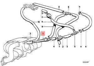 NEW BMW E21 E28 E30 E34 E38 E39 CABRIO COUPE AIR PUMP 1284269 11611284269