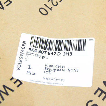 NEW AUDI A6 C8 FRONT LEFT BUMPER AIR GUIDE GRILLE 4K0807647D3HB ORIGINAL