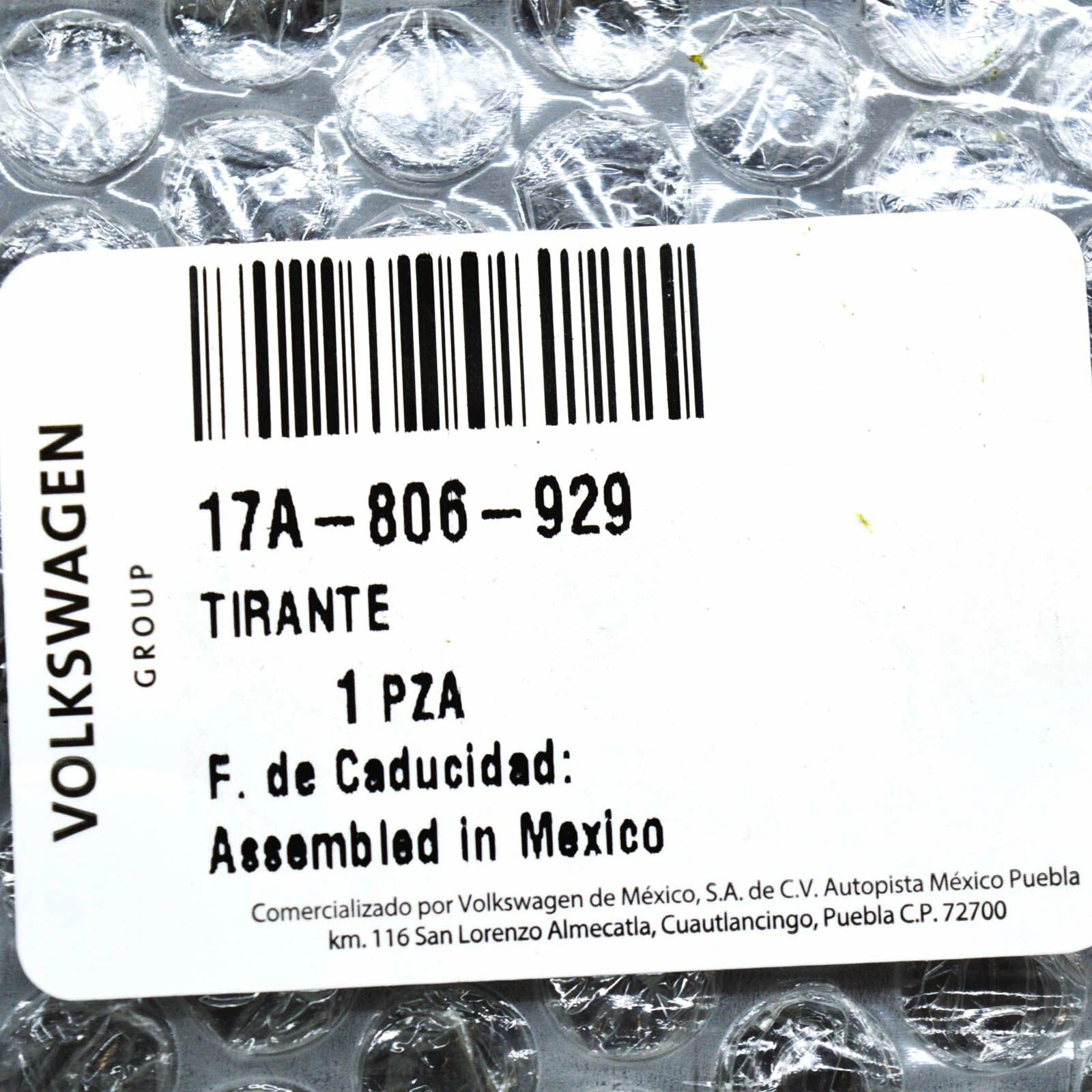 NEW VW JETTA MK7 A7 LEFT RADIATOR SUPPORT PANEL BRACE 17A806929 ORIGINAL
