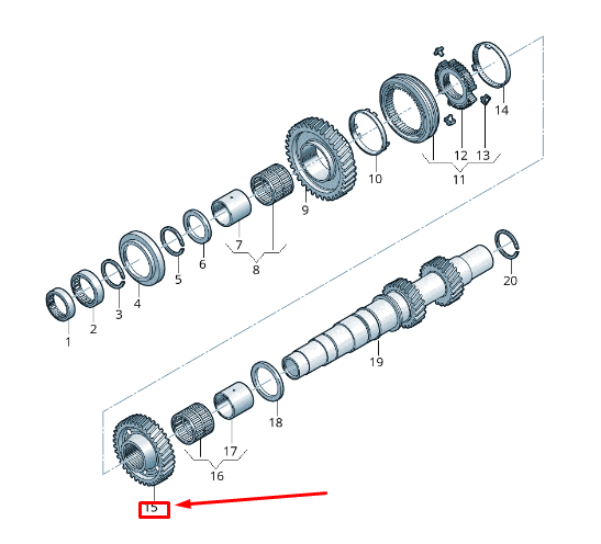 new audi q5 fy change gear 0ck311349t original