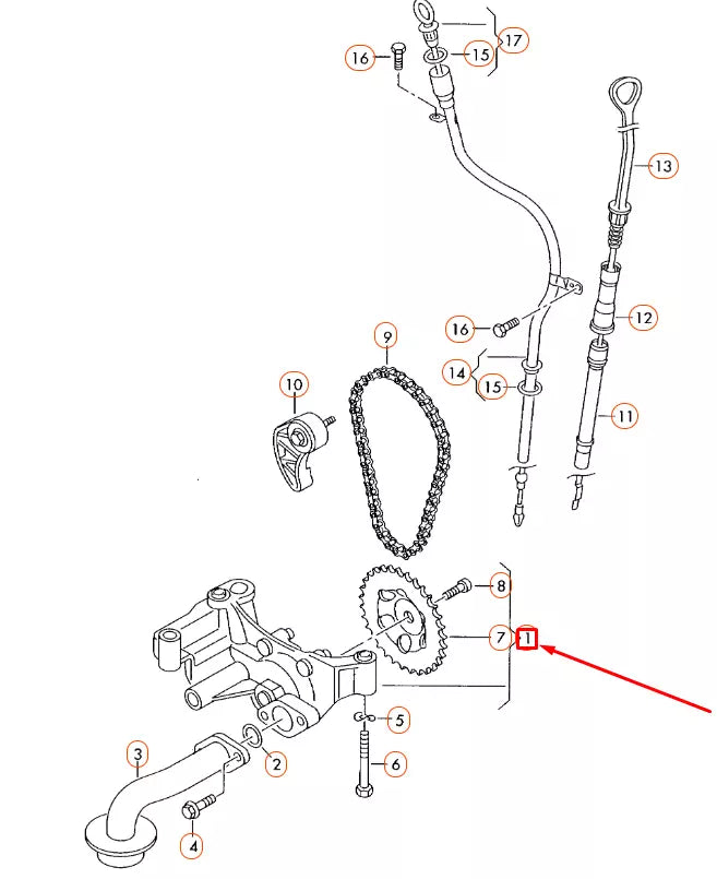 NEW AUDI A3 8P OIL PUMP 06A115105B ORIGINAL