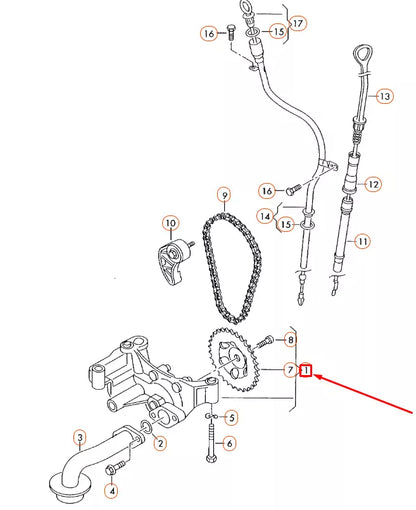 NEW AUDI A3 8P OIL PUMP 06A115105B ORIGINAL