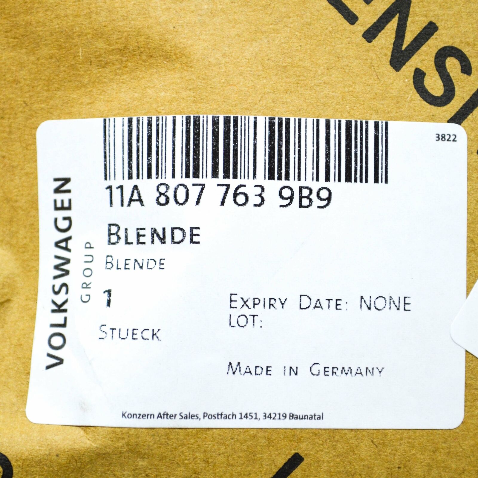 NEW VOLKSWAGEN ID.4 E21 FRONT LEFT SIDE BUMPER GRILLE 11A8077639B9 ORIGINAL