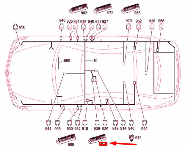 NEW MERCEDES-BENZ E COUPE C207 ENERGY DISTRIBUTOR LEFT A0009820112 ORIGINAL