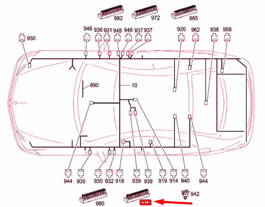NEW MERCEDES-BENZ E COUPE C207 ENERGY DISTRIBUTOR LEFT A0009820112 ORIGINAL
