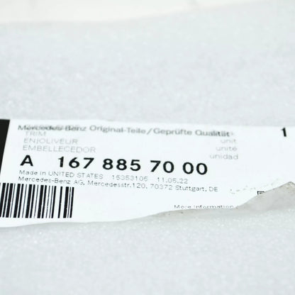 NEW MERCEDES-BENZ GLE W167 REAR RIGHT TAIL PIPE TRIM MOLDING A1678857000