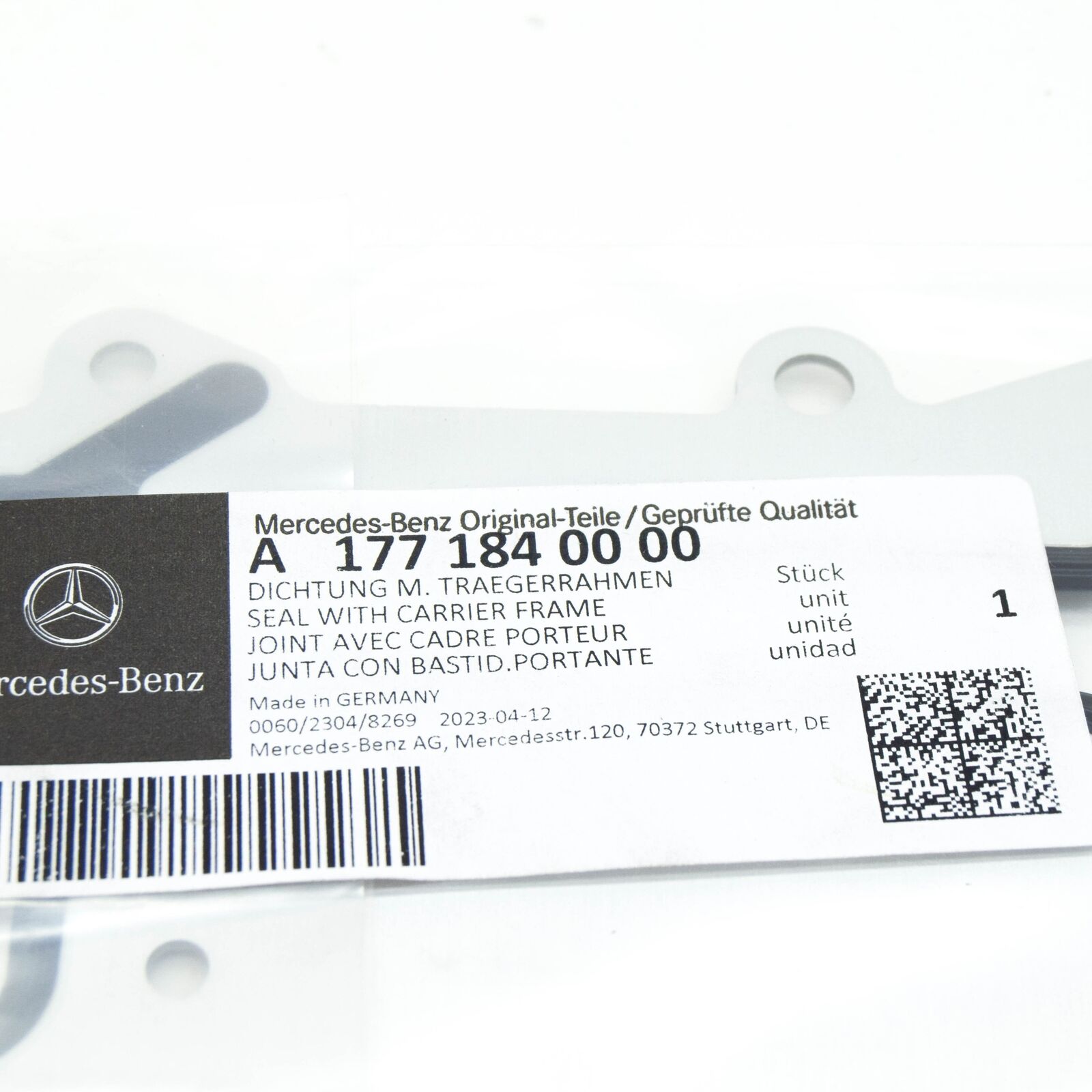 NEW MERCEDES-BENZ E W213 ENGINE OIL COOLER SEAL A1771840000 ORIGINAL