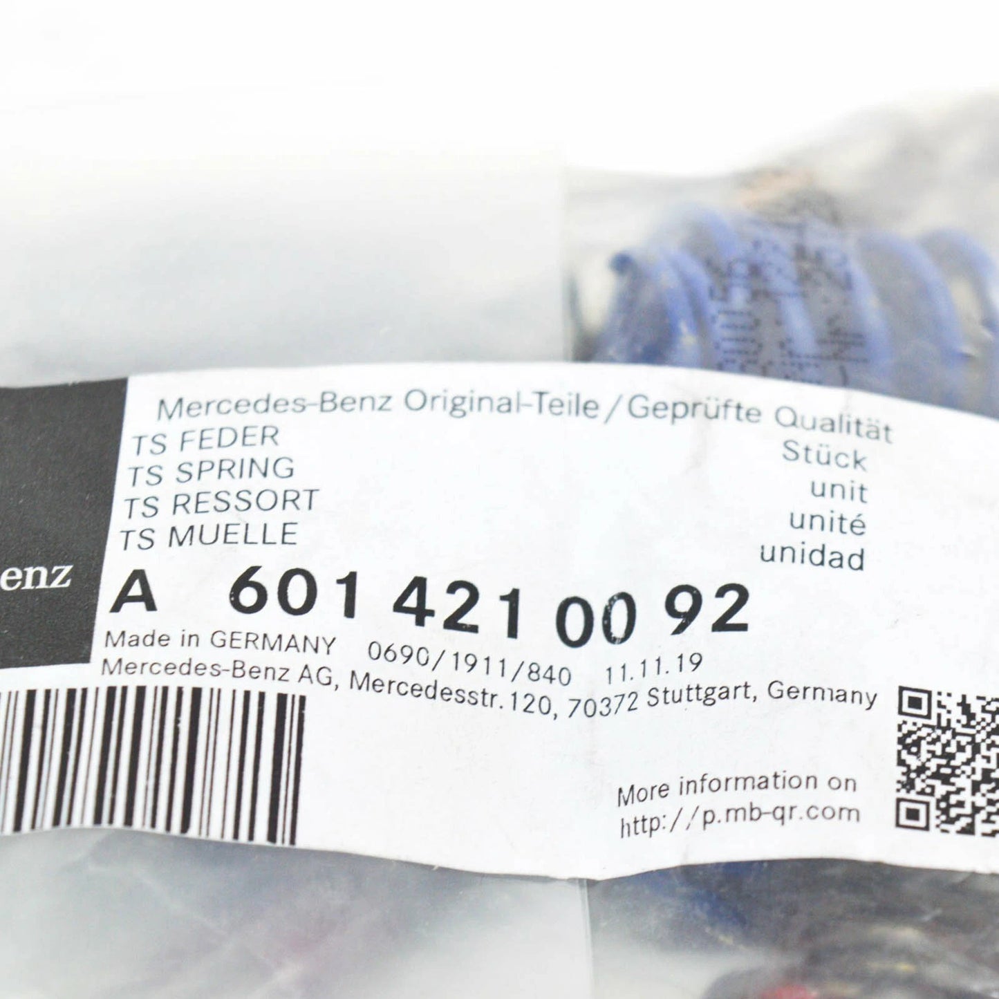 NEW MB G W463 REAR WHEEL BRAKE RELEASE SPRING REPAIR KIT A6014210092