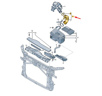 NEW CUPRA FORMENTOR AIR CONNECTING HOSE 5WA129624 ORIGINAL