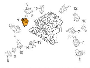 NEW AUDI A4 B7 RIGHT ENGINE MOUNT 8E0199382AF 3.2 PETROL 188KW ORIGINAL