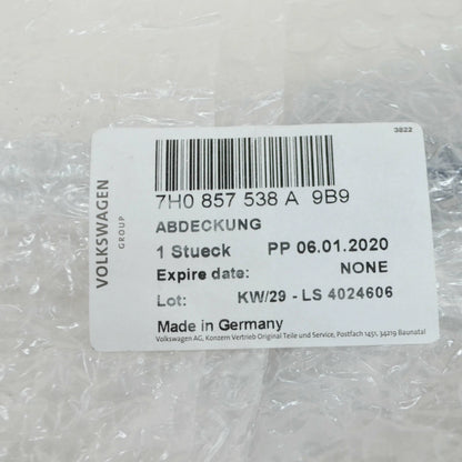 NEW VW TRANSPORTER T5 FRONT RIGHT MIRROR TRIANGLE COVER 7H0857538A9B9 ORIGINAL