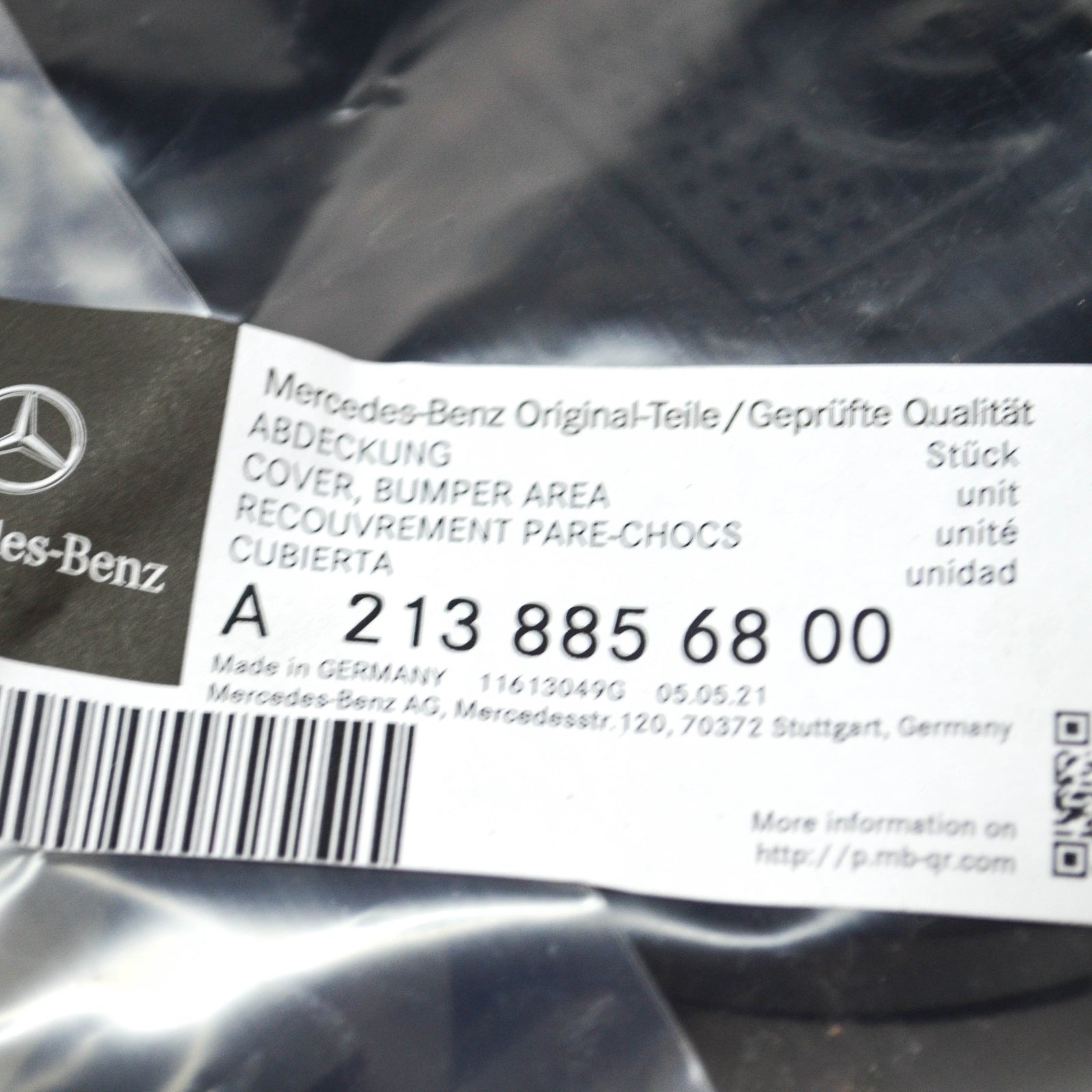 NEW MB E-CLASS W213 FRONT AMG BUMPER RIGHT GRILLE A2138856800 ORIGINAL