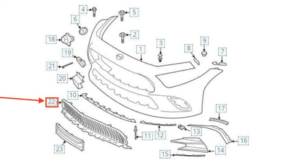 NEW MERCEDES-BENZ CLS C257 FRONT LOWER BUMPER GRILLE A2578856901 ORIGINAL