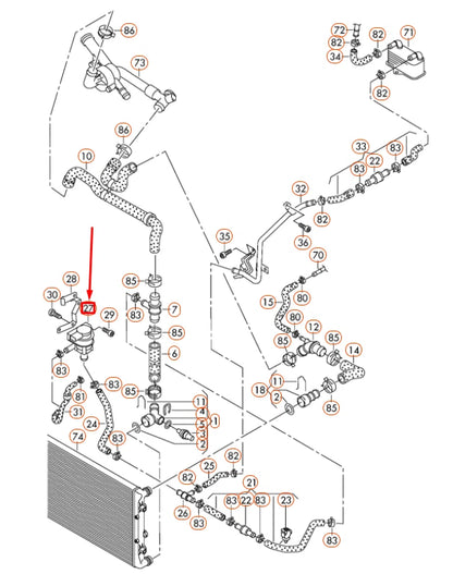 NEW VOLKSWAGEN CC ADDITIONAL COOLANT PUMP 1K0965561B ORIGINAL