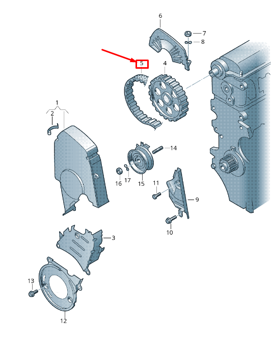 new audi a3 sportback 8p engine timing belt 06a109119j original