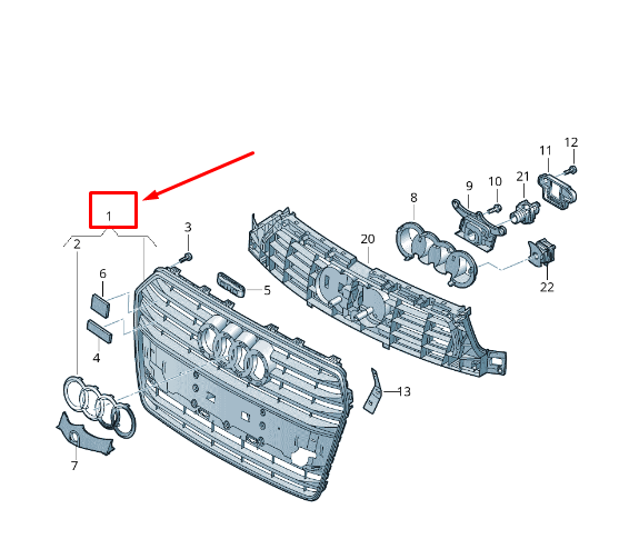 new audi a7 sportback 4g radiator grille 4g8853651kcka 4g8853651k cka original