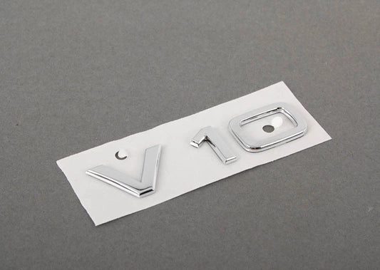 NEW AUDI A6 S6 RS6 A8 S8 R8 CHROME V10 BADGE EMBLEM 4E0853601A 2ZZ