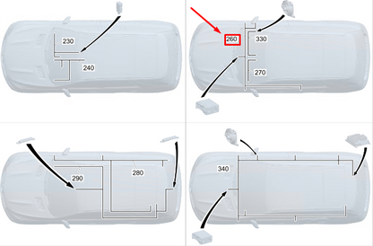 new mercedes-benz eqc head unit wiring harness lhd a2935404200 original