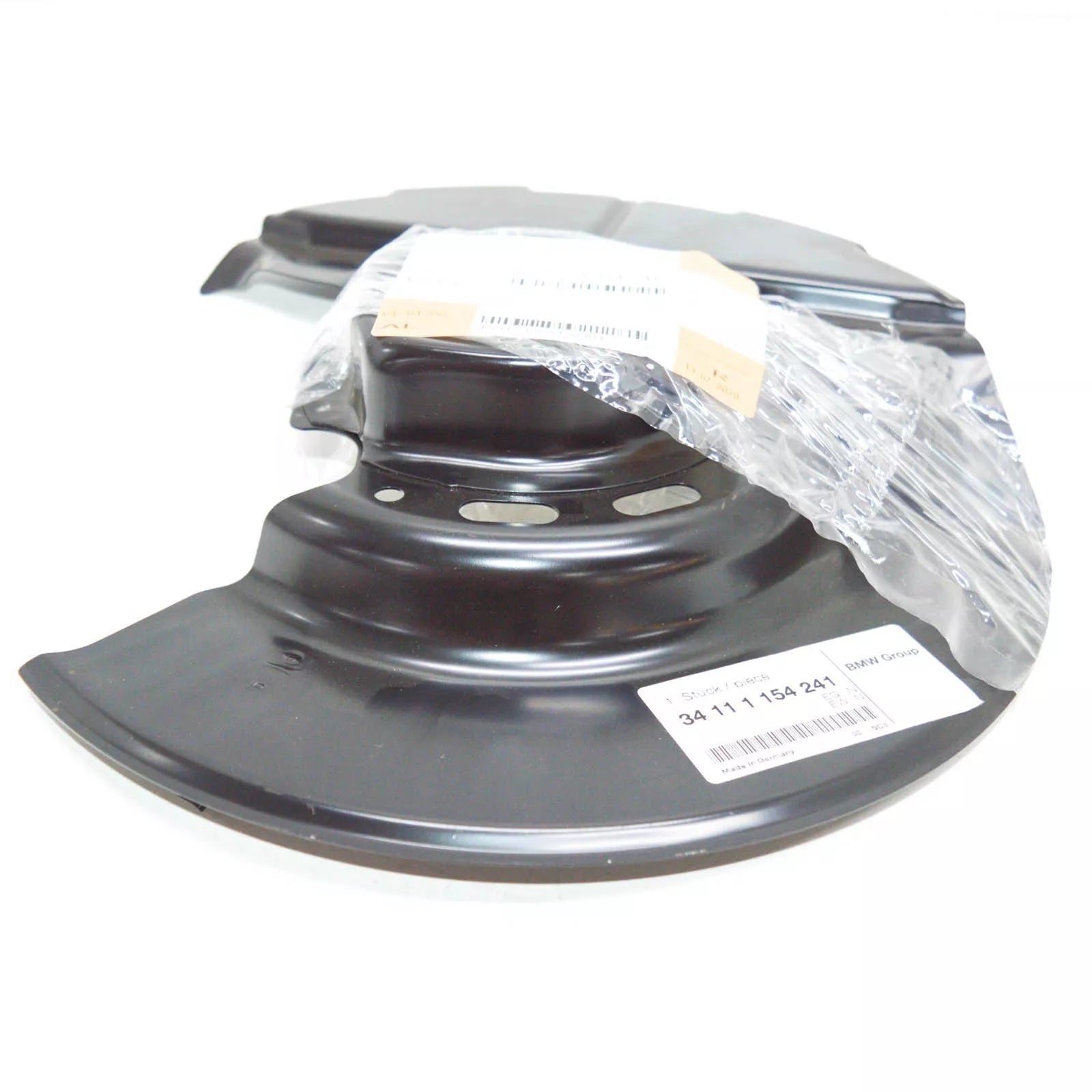 NEW BMW 3 E30 LEFT BRAKE ROTOR SPLASH SHIELD 34111154241 ORIGINAL