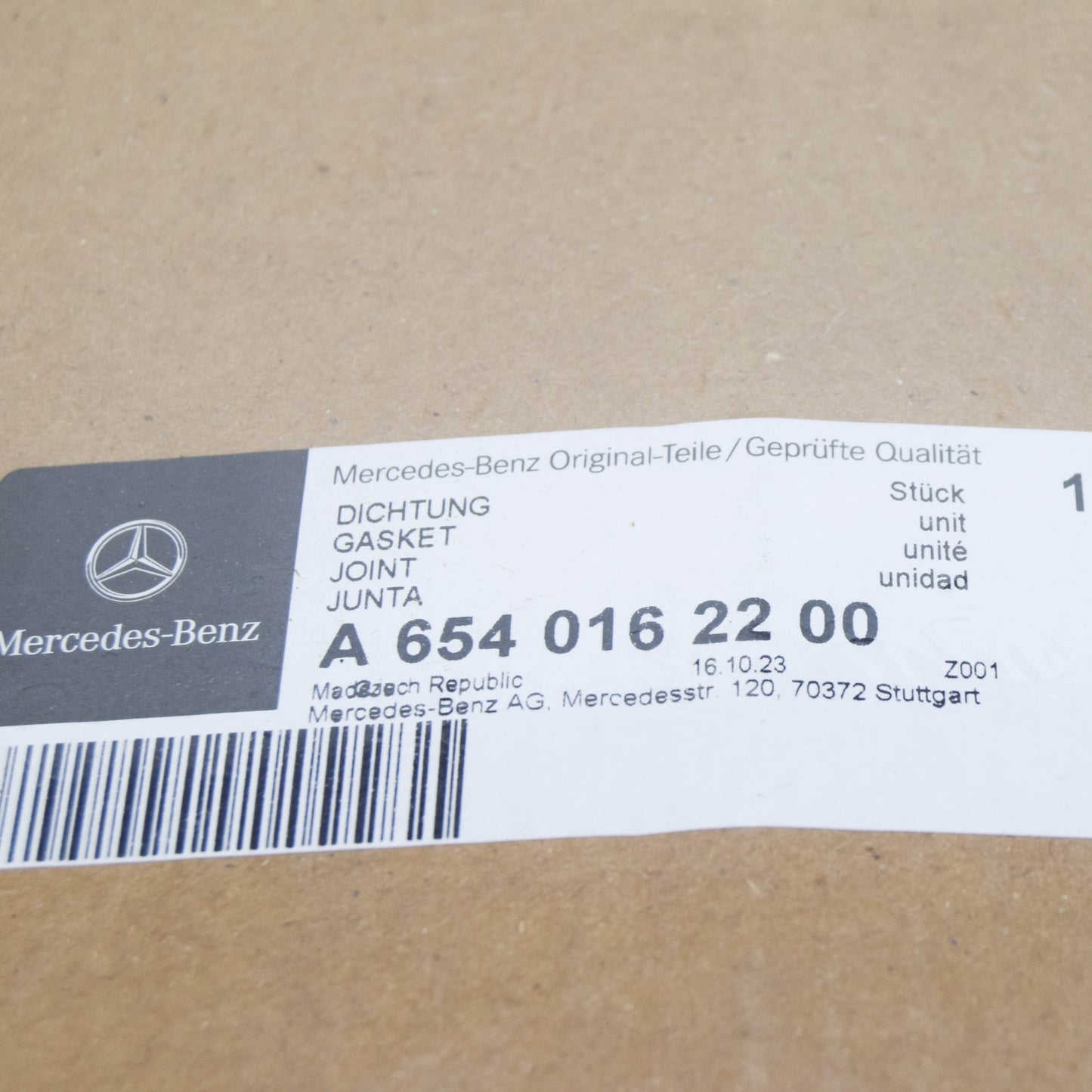 NEW MERCEDES-BENZ GLE W167 ENGINE ELASTOMER MOLDED SEAL A6540162200 ORIGINAL