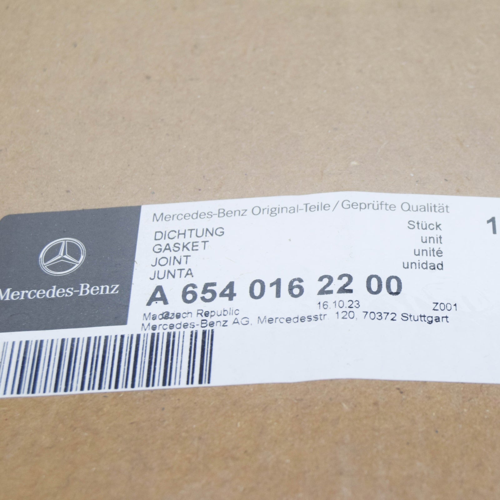 NEW MERCEDES-BENZ GLE W167 ENGINE ELASTOMER MOLDED SEAL A6540162200 ORIGINAL