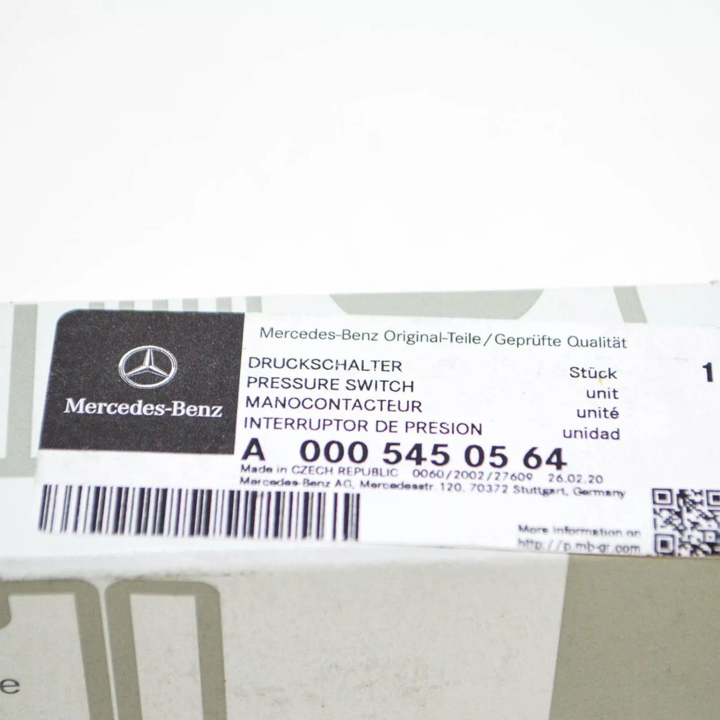 NEW MERCEDES-BENZ G W463 FRONT DIFFERENTIAL SWITCH G 55 AMG A0005450564 ORIGINAL