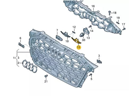 NEW AUDI A3 LIMOUSINE 8Y FRONT BUMPER RADIATOR GRILLE BRACKET 8Y0853231C