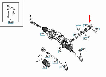 NEW MERCEDES-BENZ C-CLASS W205 STEERING COUPLING LHD A2054620478 ORIGINAL