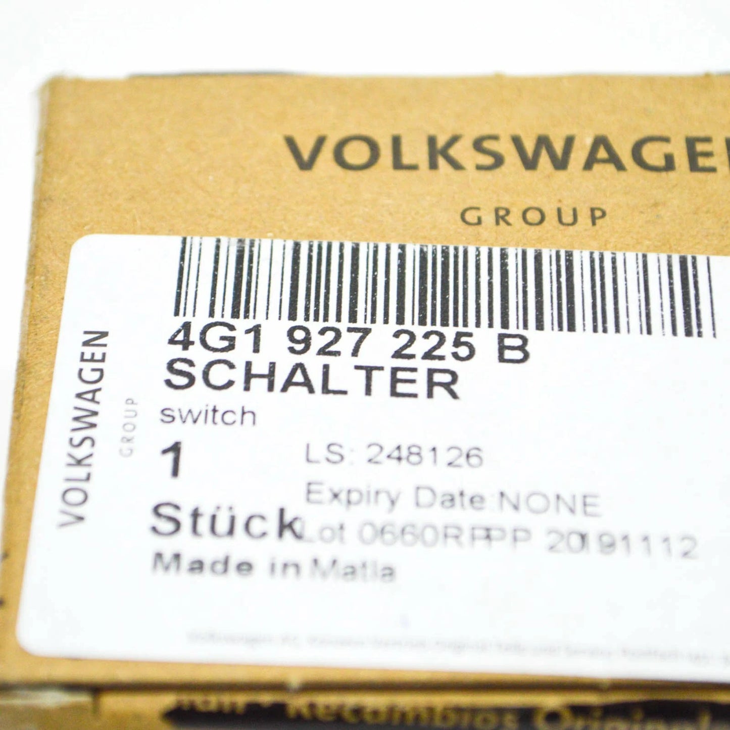 NEW AUDI A6 4G C7 SWITCH FOR PARKING BRAKE LHD 4G1927225B