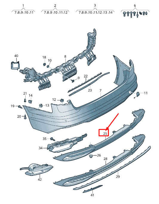 new audi a4 avant b9 rear bumper spoiler 8w0807521t 9b9 8w0807521t9b9 original