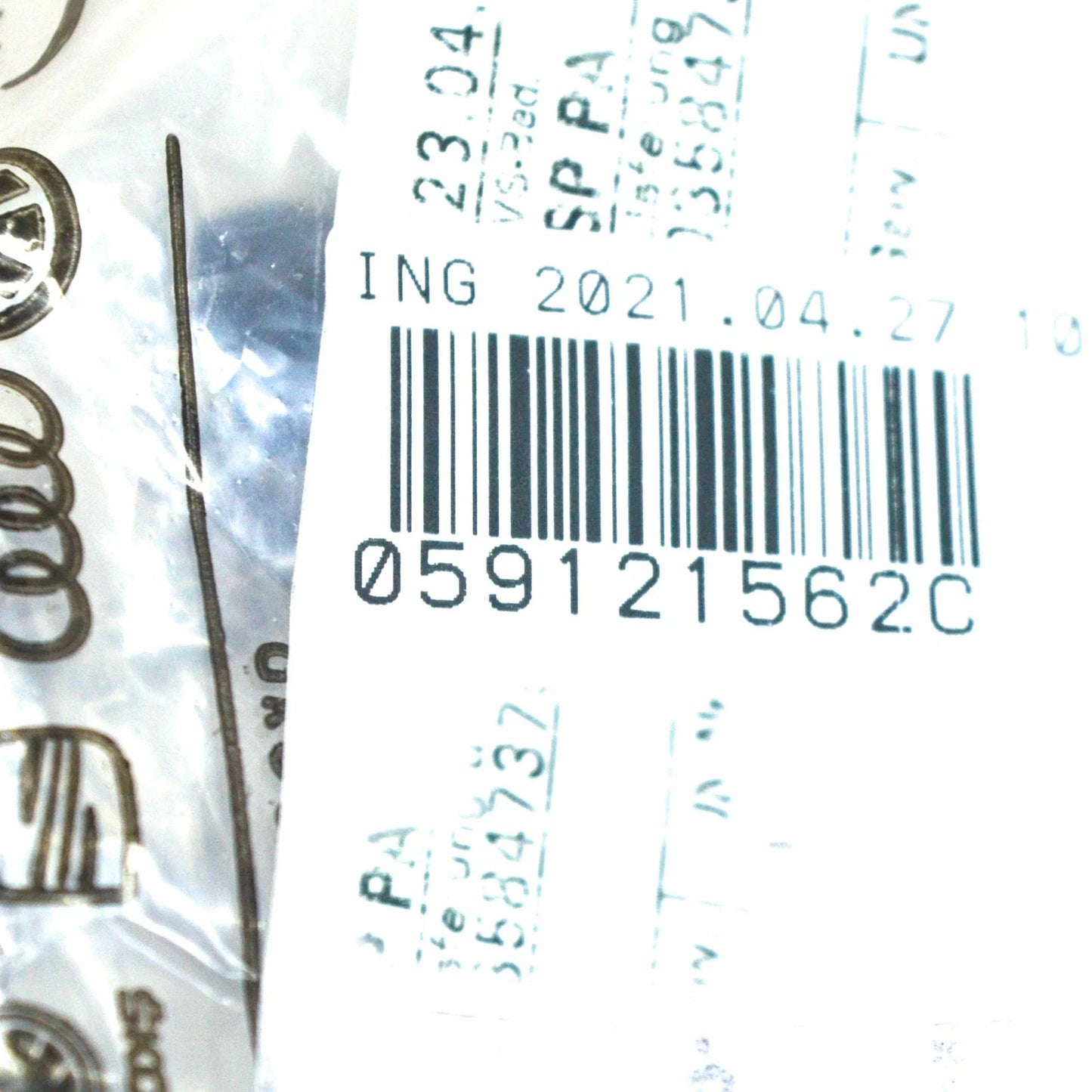 NEW AUDI A7 4K8 SPORTBACK COOLANT WATER PIPE HOSE 059121562C ORIGINAL