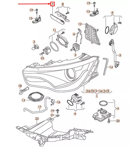 NEW AUDI A1 8X LEFT DAY DRIVING LIGHT POWER MODULE 8X0907472 ORIGINAL