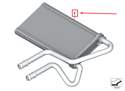 new bmw z4 roadster e89 hvac heater core 9188992 64119188992 original