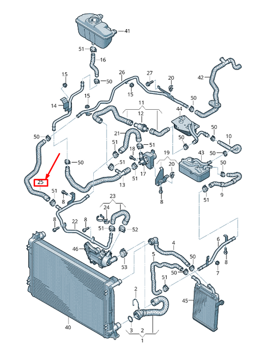 NEW AUDI A6 AVANT C6 ENGINE COOLANT OVERFLOW HOSE 4F0819378F ORIGINAL