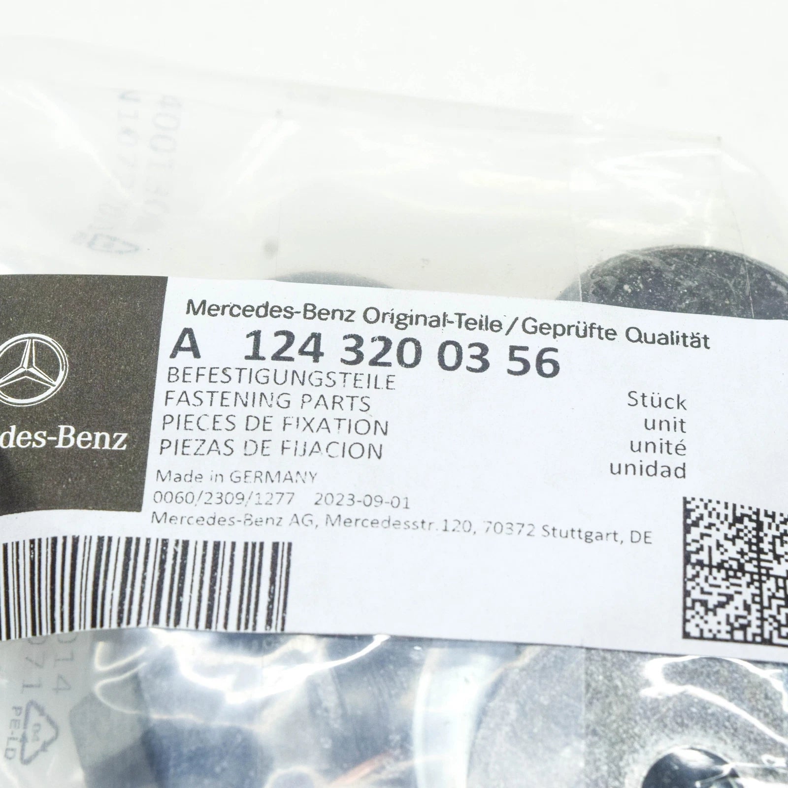 NEW MERCEDES-BENZ SL R129 REAR SHOCK ABSORBER HARDWARE KIT A1243200356 ORIGINAL