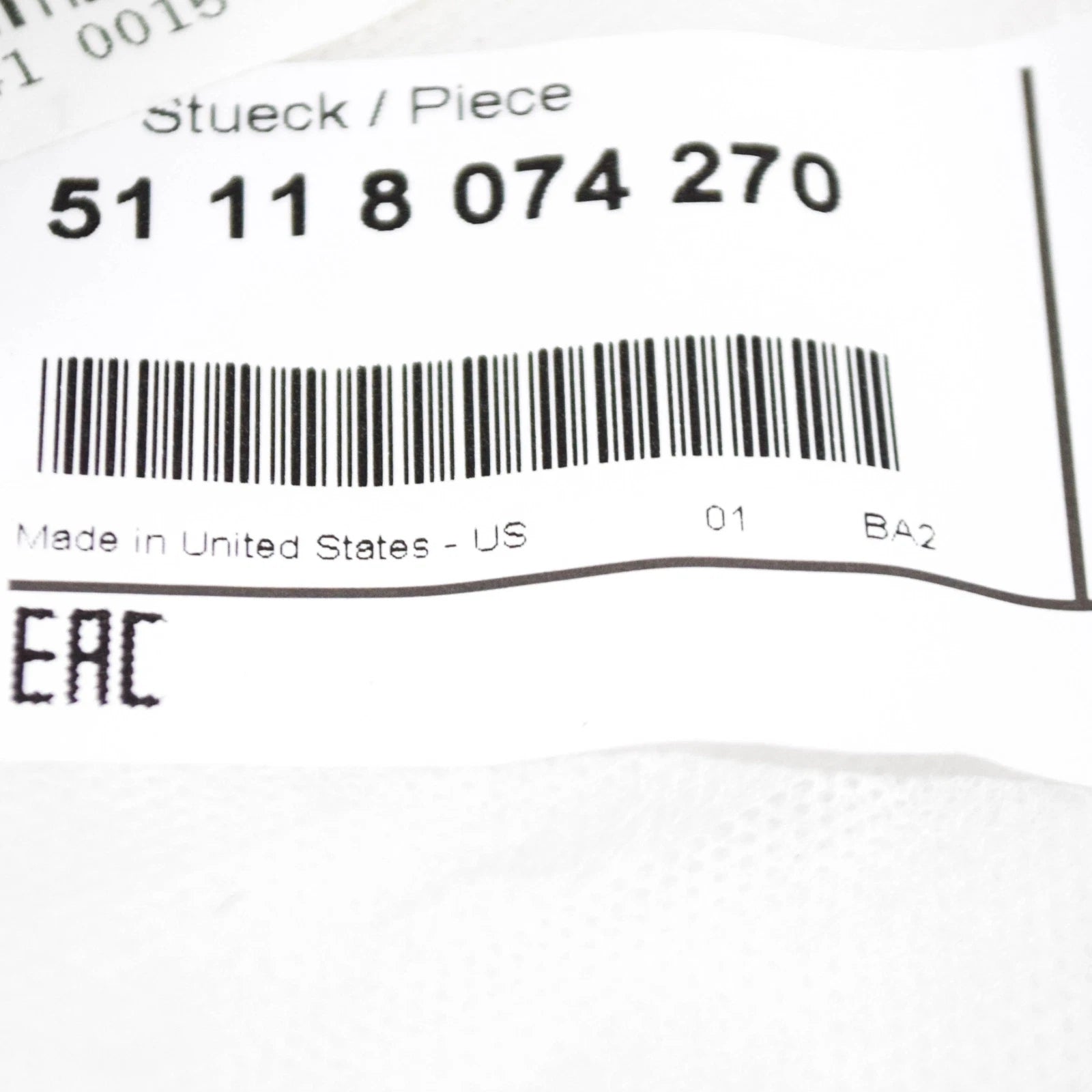 NEW BMW X5 G05 M FRONT BUMPER AIR INLET RIGHT FINISHER 51118074270 ORIGINAL